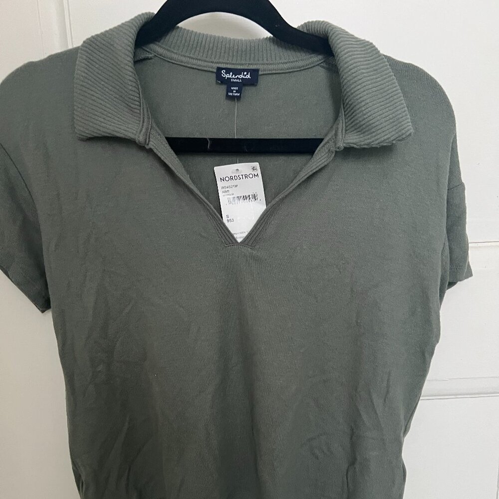 Splendid Johnny Collar V- Neck- NWT!!
